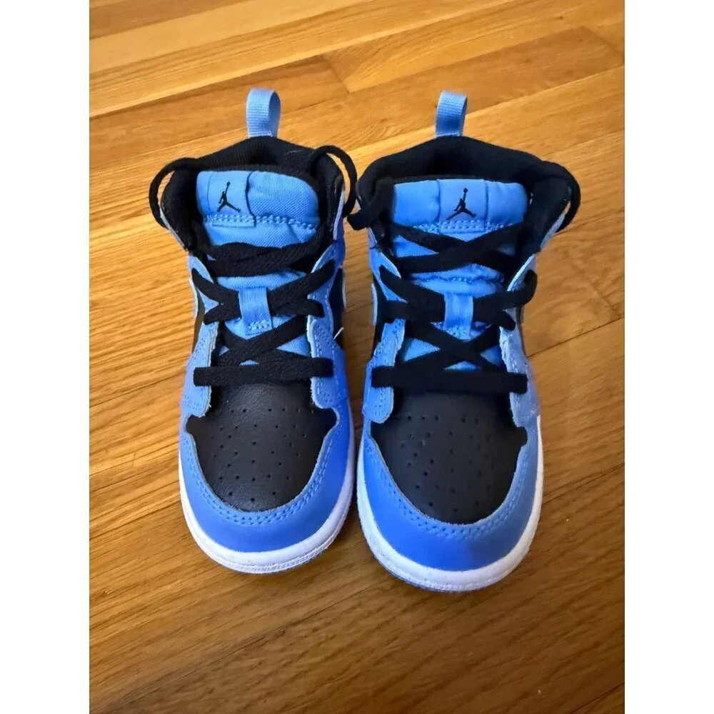 Nike Air Jordan 1 Mid University Black Blue 5C Toddler